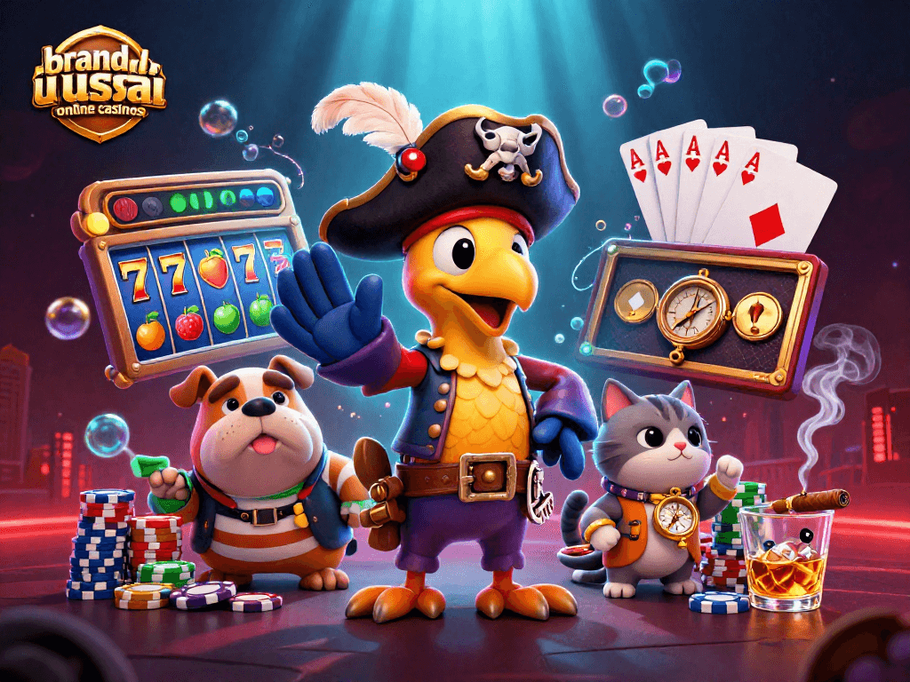 Experience thrilling action in brand new usa online casinos with vibrant pirate-themed casino graphics.