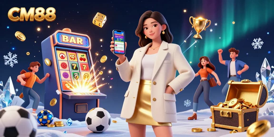 Engage with CM88's exciting casino gaming and sports betting atmosphere.