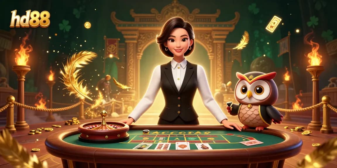 Engage with hd88's dynamic baccarat experience featuring professional dealers and exhilarating game elements.