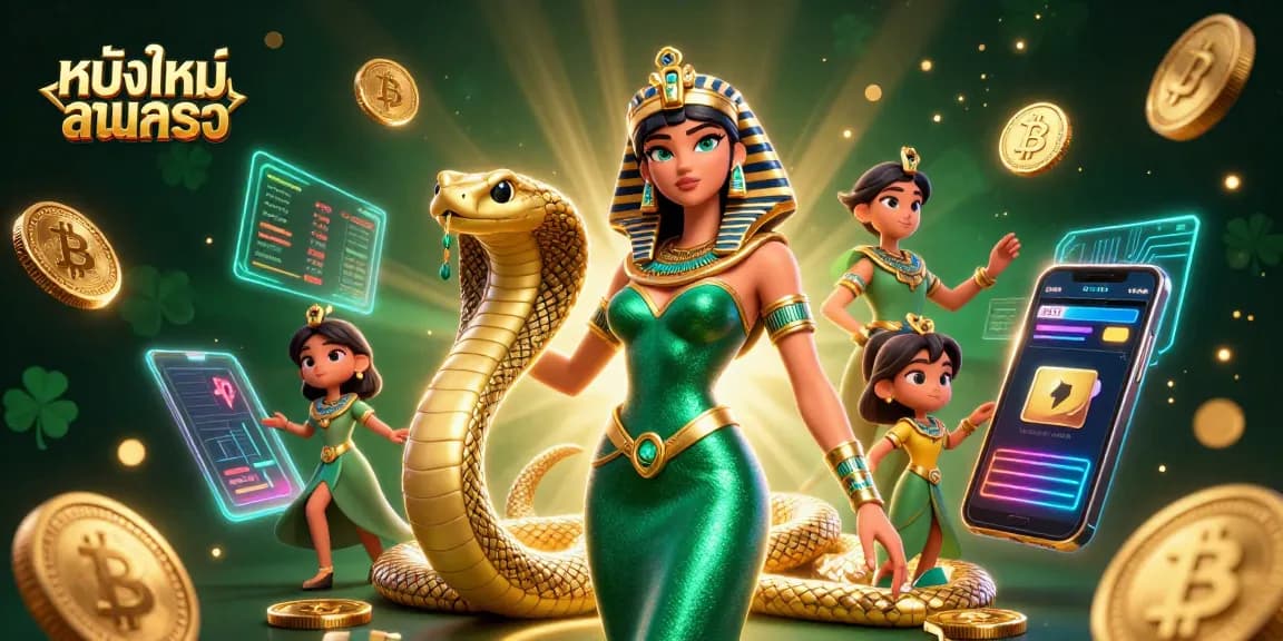 Play exciting หนังใหม่ชนโรง while enjoying stunning 3D casino characters and golden elements.