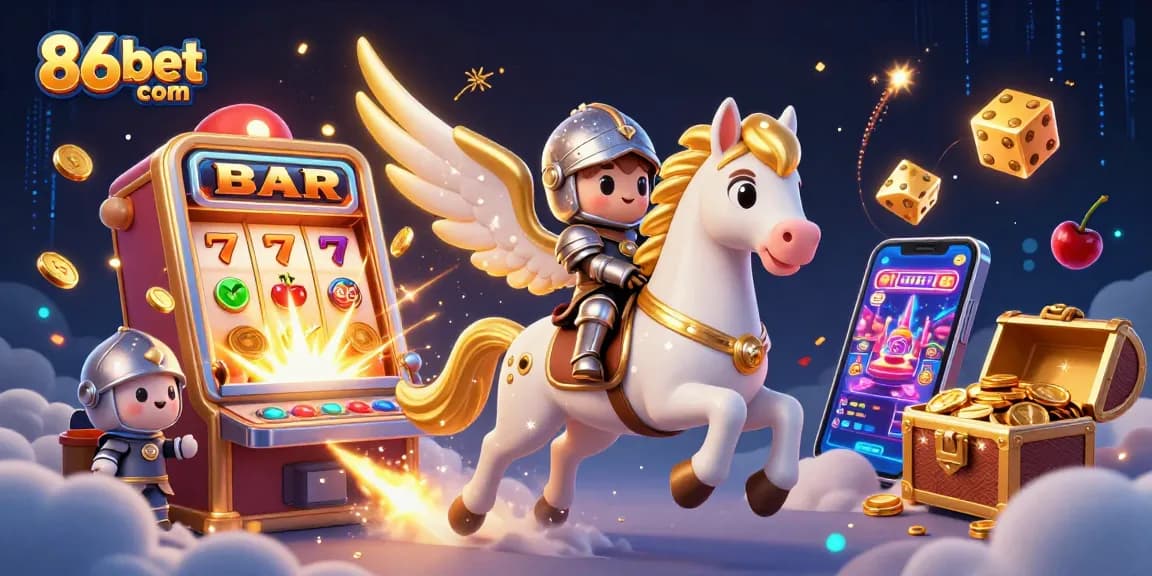 Experience thrilling jackpots at 86bet com with a lavish slot machine bursting with coins!