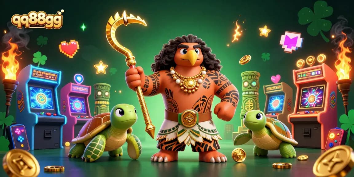 Experience exciting gaming action at qq88gg with vibrant characters and dynamic casino elements.
