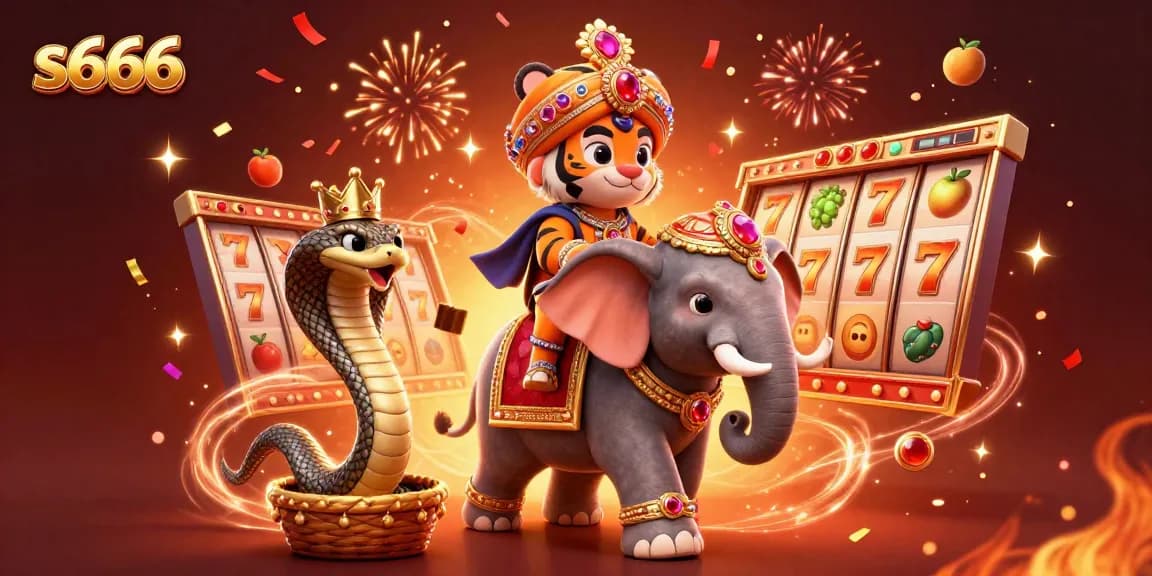 Win jackpots with exciting slot games at s666, featuring vibrant characters and elements.
