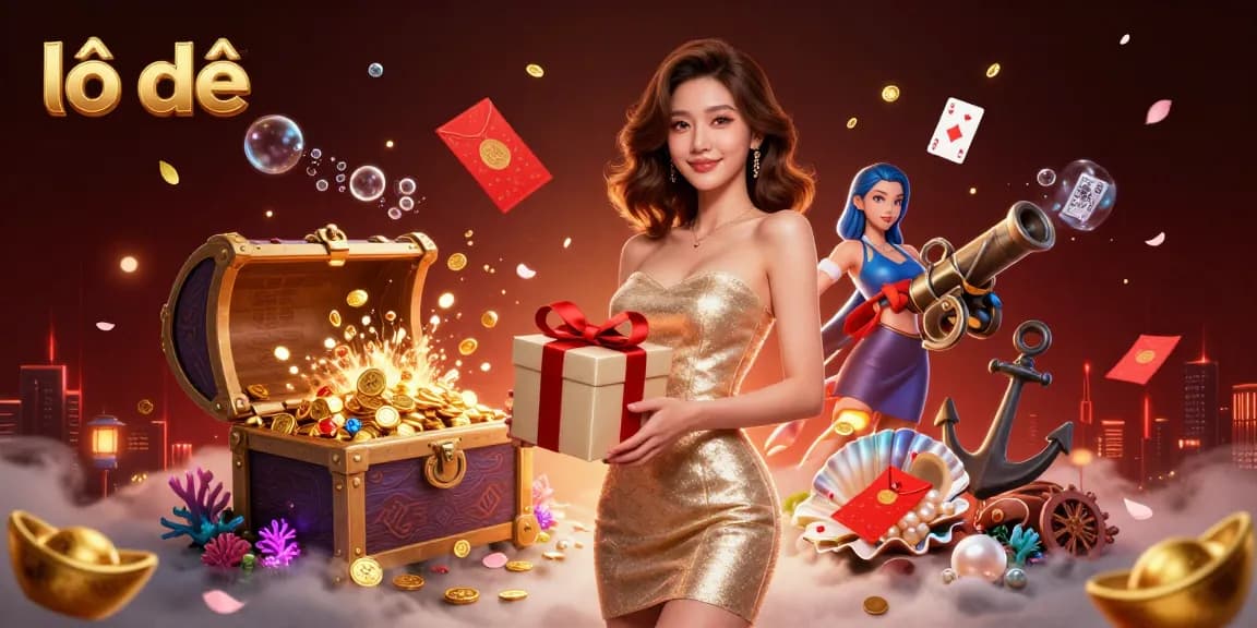 Engage in thrilling lô đề gameplay surrounded by vibrant festive elements and captivating visuals.