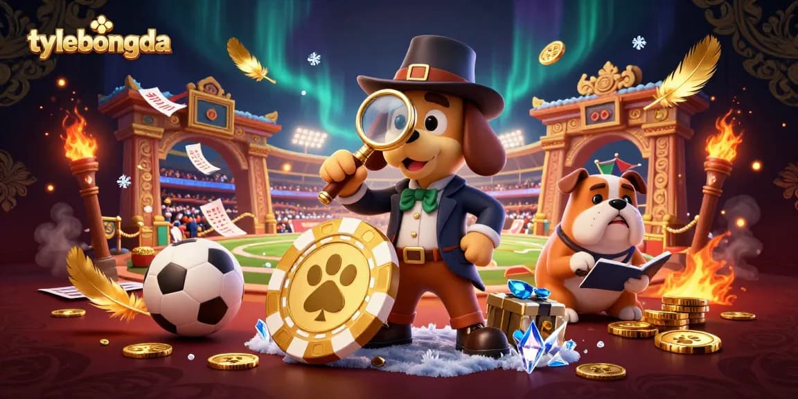 Place bets and examine odds with tylebongda in a vibrant sports betting scene featuring animated characters.