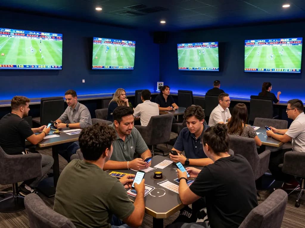 Kèo Nhà Cái provides dynamic sports betting atmosphere with fans engaged in live betting activities
