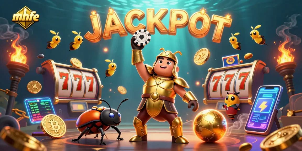 Experience thrilling action at mhfe's vibrant casino scene with beetles and jackpot excitement.