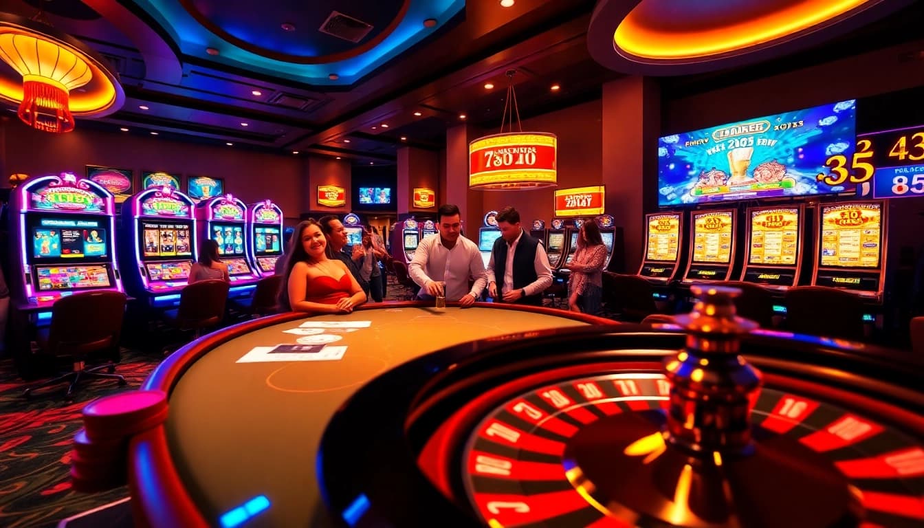 Experience the excitement of tr88 new casino games with vibrant poker tables and lively players.