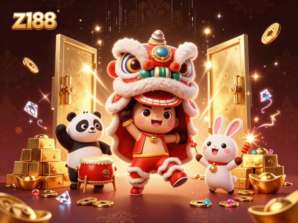 Engage with thrilling z188 casino games highlighted by playful characters and rich treasures.