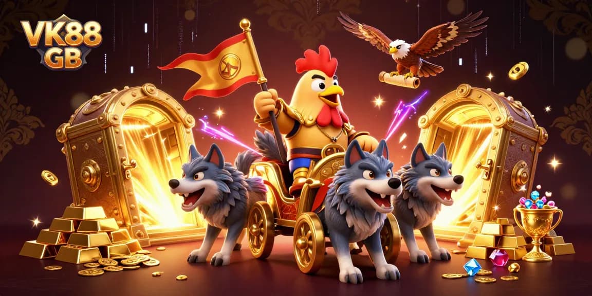 Engage with thrilling adventures in VK88 GB, revealing treasures amid golden glory.