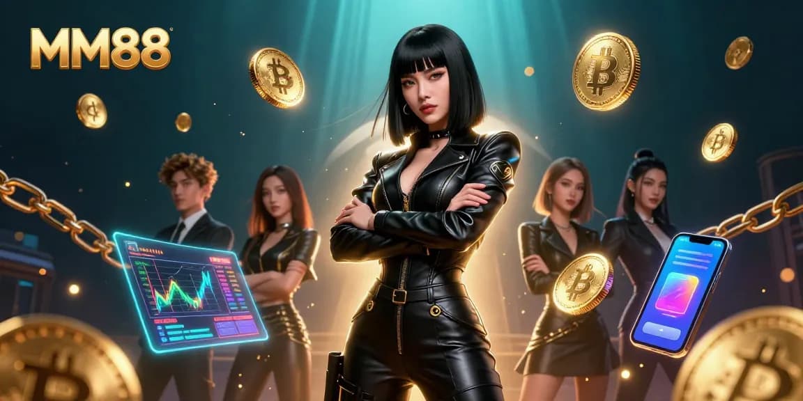 Engage with MM88 for an immersive casino experience featuring stunning visuals and crypto elements.