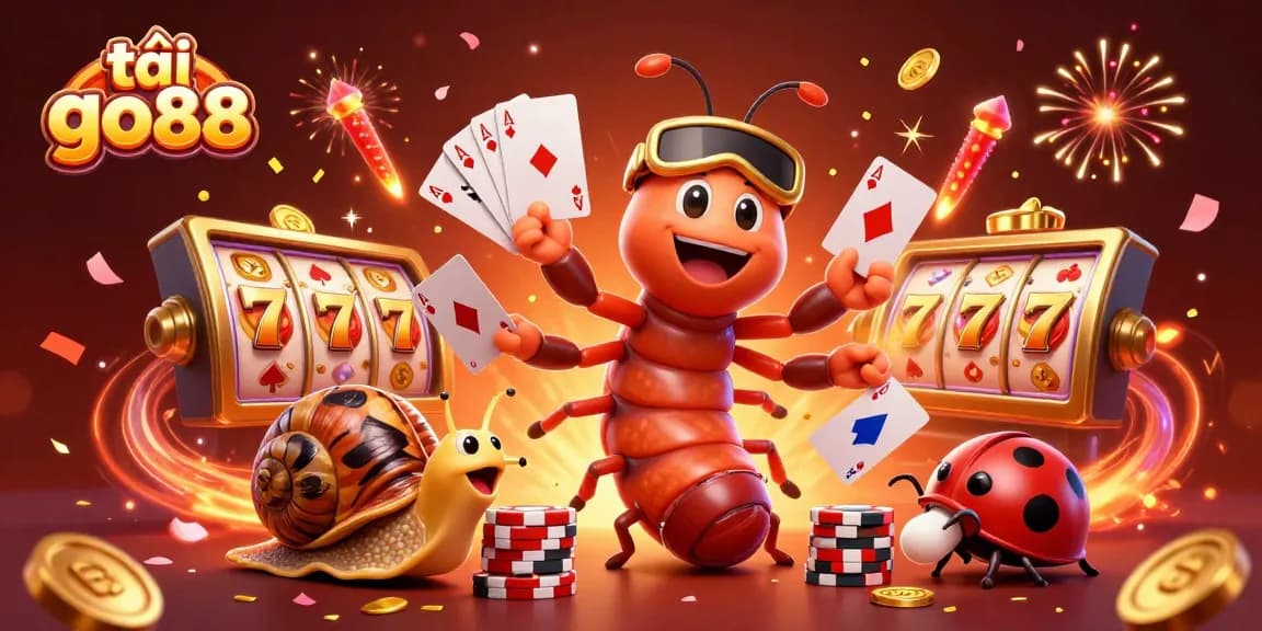 Join the excitement as you tải go88 at this vibrant online casino, featuring rich colors and energetic characters.