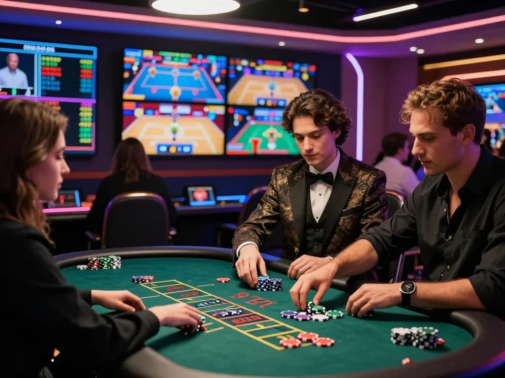 Engaging online casino live betting scene at https://oke179.xyz/ showcasing diverse players and vibrant gaming atmosphere.