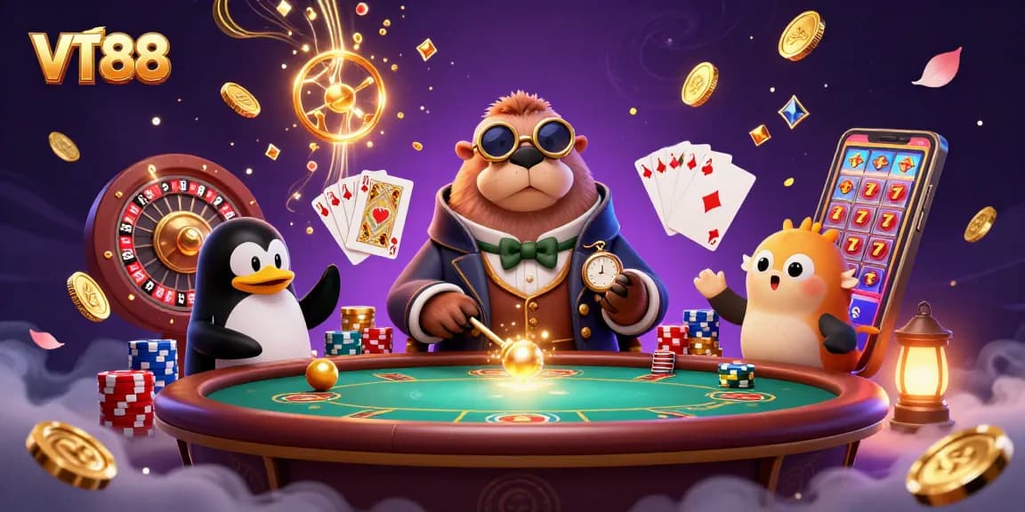 Experience thrilling actions with VT88 at an underwater poker table filled with game elements.