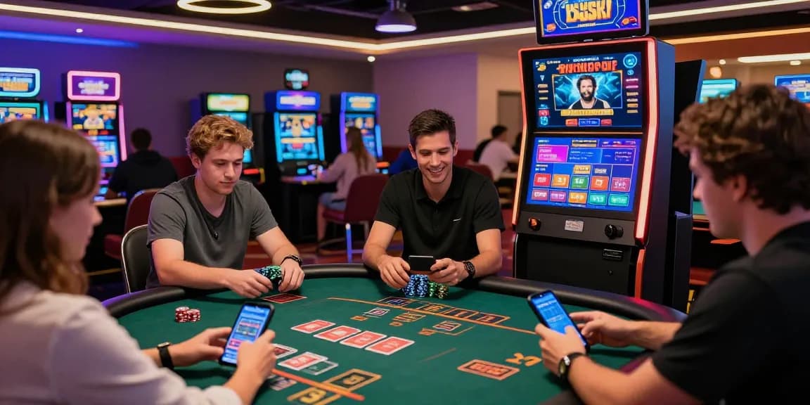 Exciting gaming experience at new USA online casinos with vibrant atmosphere.