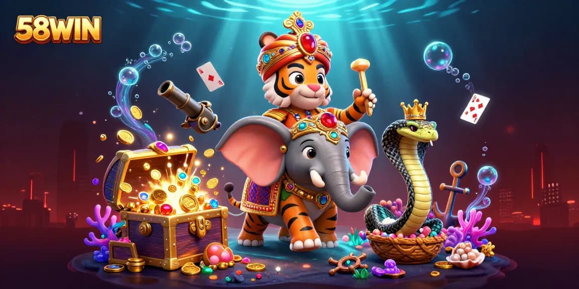 Experience thrilling wins at 58WIN with rich game elements and vibrant casino action.
