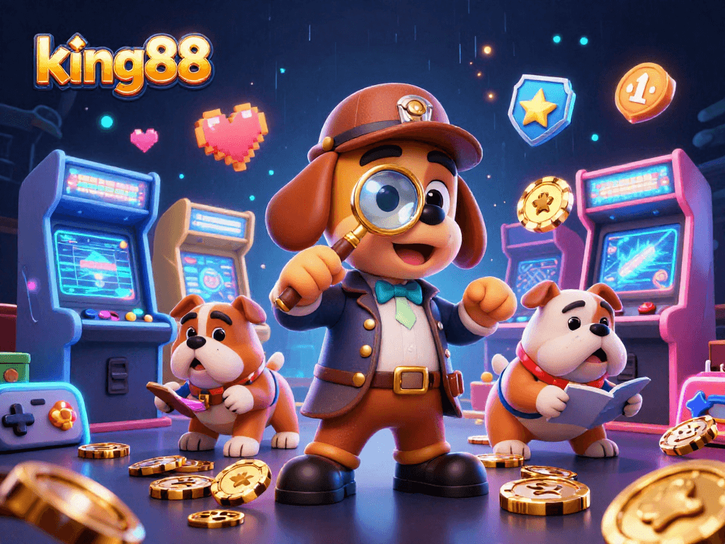 Engage with king88 in a thrilling 3D casino adventure featuring dynamic characters and vibrant gaming elements.