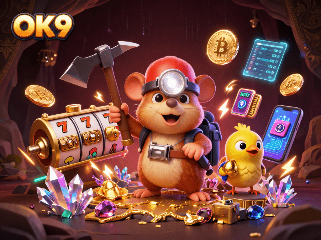 Engage in thrilling gameplay with OK9 featuring vibrant slot machines and dynamic treasure hunting.