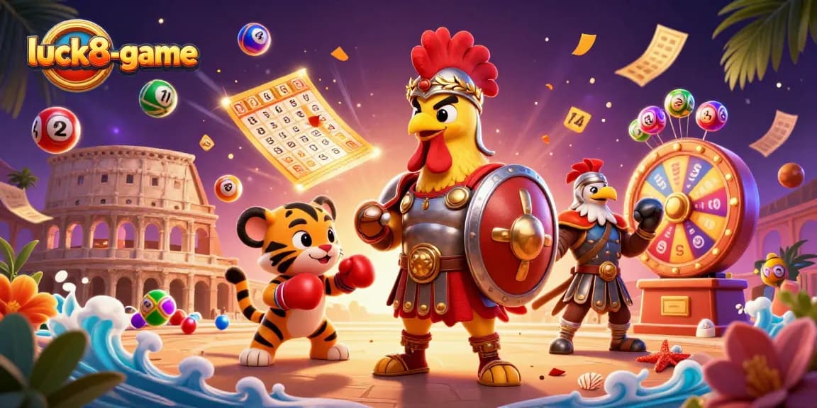 Experience the excitement of the luck8-game platform with vibrant gambling scenes bursting with energy and fun.