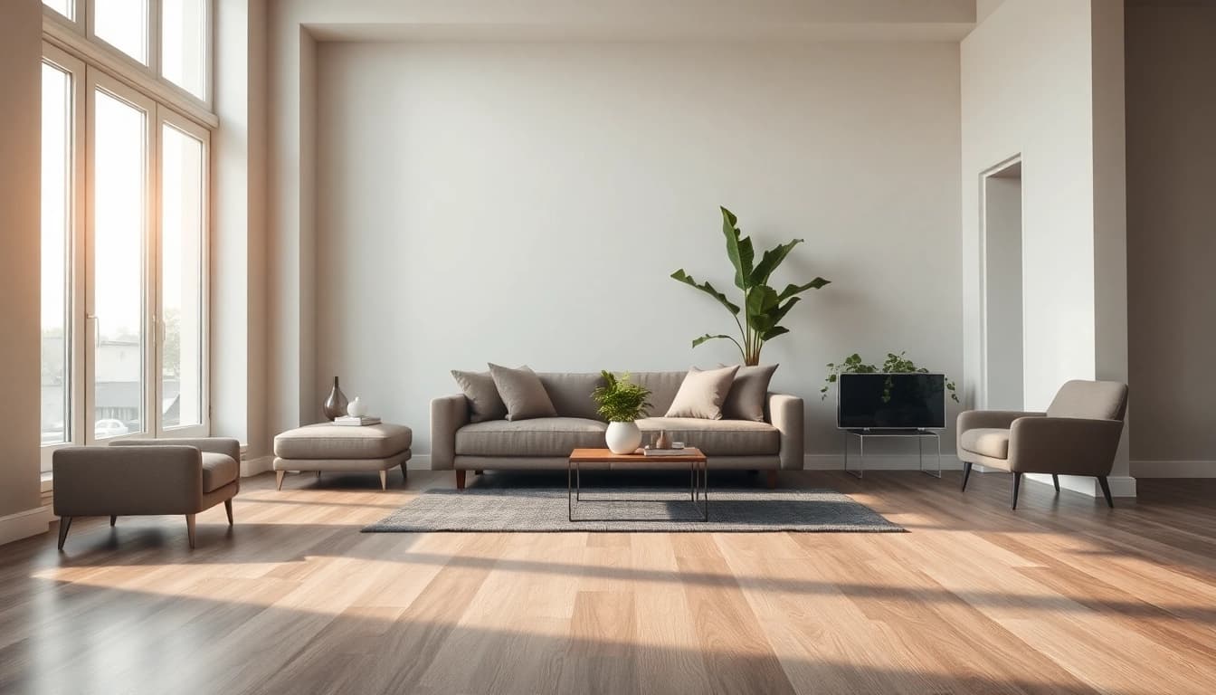 Experience the elegance of best lvp flooring in a modern living room with natural light and stylish decor.