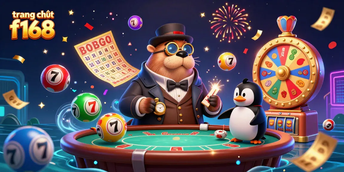 Experience the excitement at trang chủ f168 with a lively underwater poker game featuring a walrus, a penguin dealer, and a bluffing pufferfish.