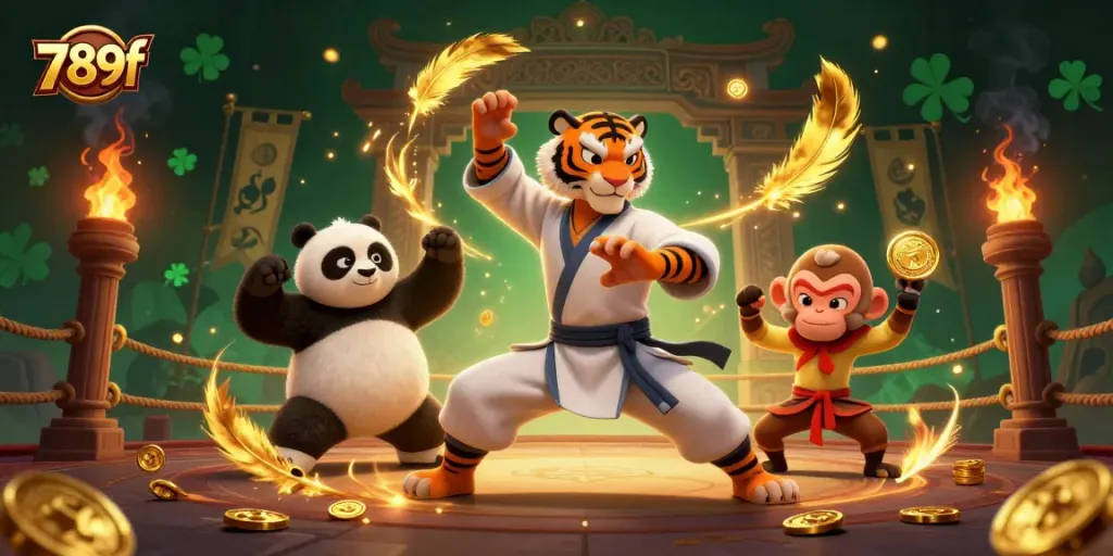 Experience thrilling wins with 789f's vibrant 3D characters showcasing a dynamic casino scene.