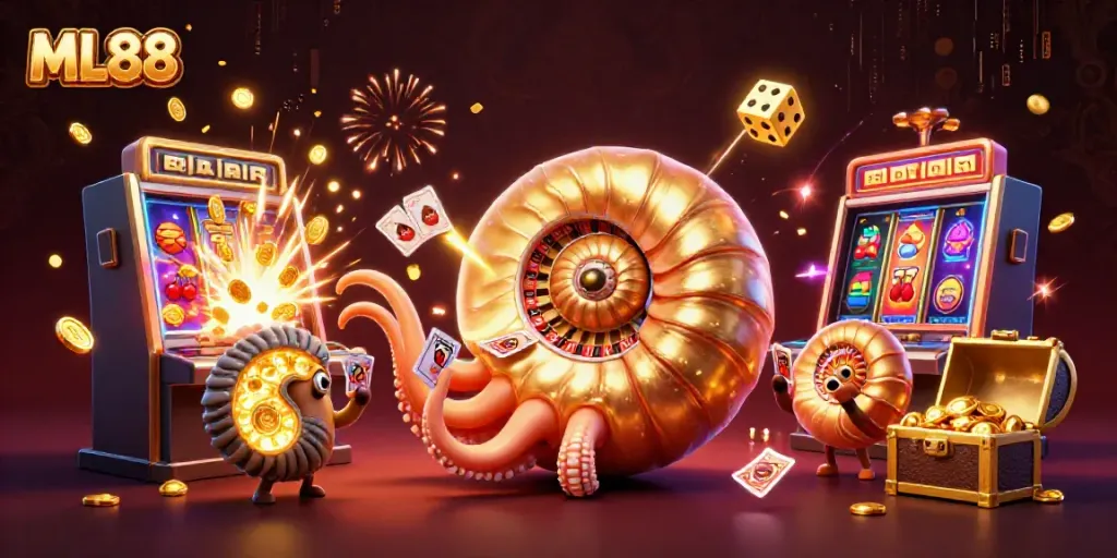 Spin the roulette wheel with ML88 in this vibrant 3D casino adventure.