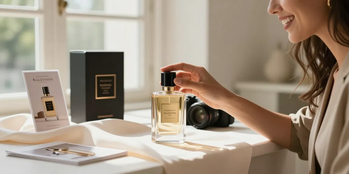 Experience the allure of Razaventus perfume amidst elegant shopping decor.