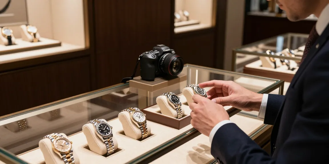 Exquisite Rolex super clone watches displayed in a luxury boutique, showcasing craftsmanship and elegance.