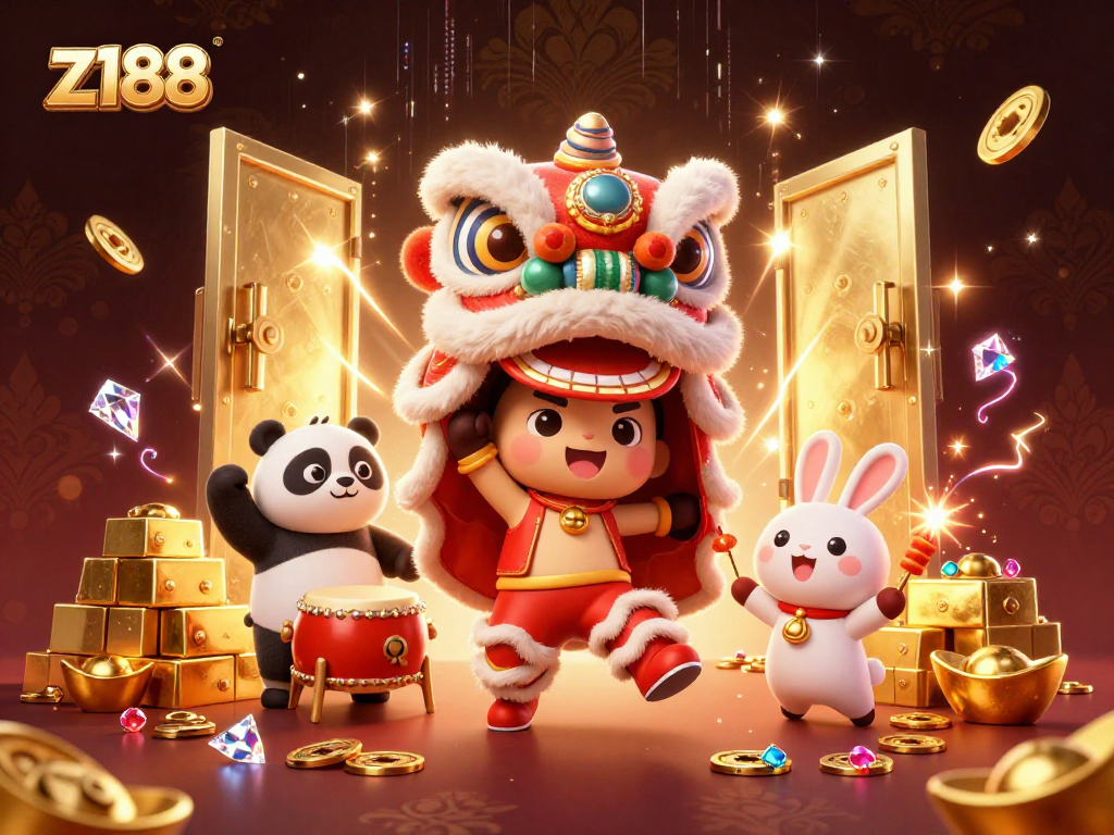 Engage with thrilling z188 casino games highlighted by playful characters and rich treasures.