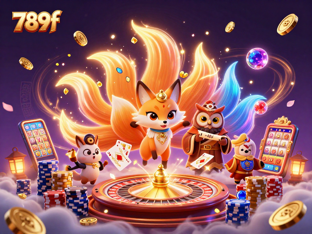 Engage with the enchanting world of 789f, featuring a nine-tailed fox and casino elements, for an unforgettable gaming experience.