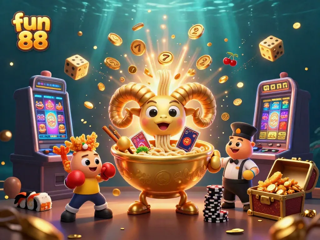 Experience the excitement of fun 88 with vibrant casino characters and thrilling game elements