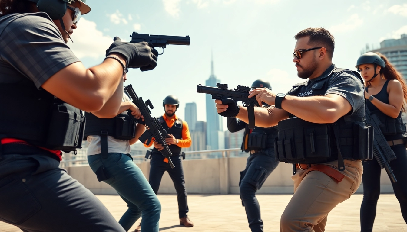 Training in a Professional Body Guard Program showcasing rigorous self-defense practices.