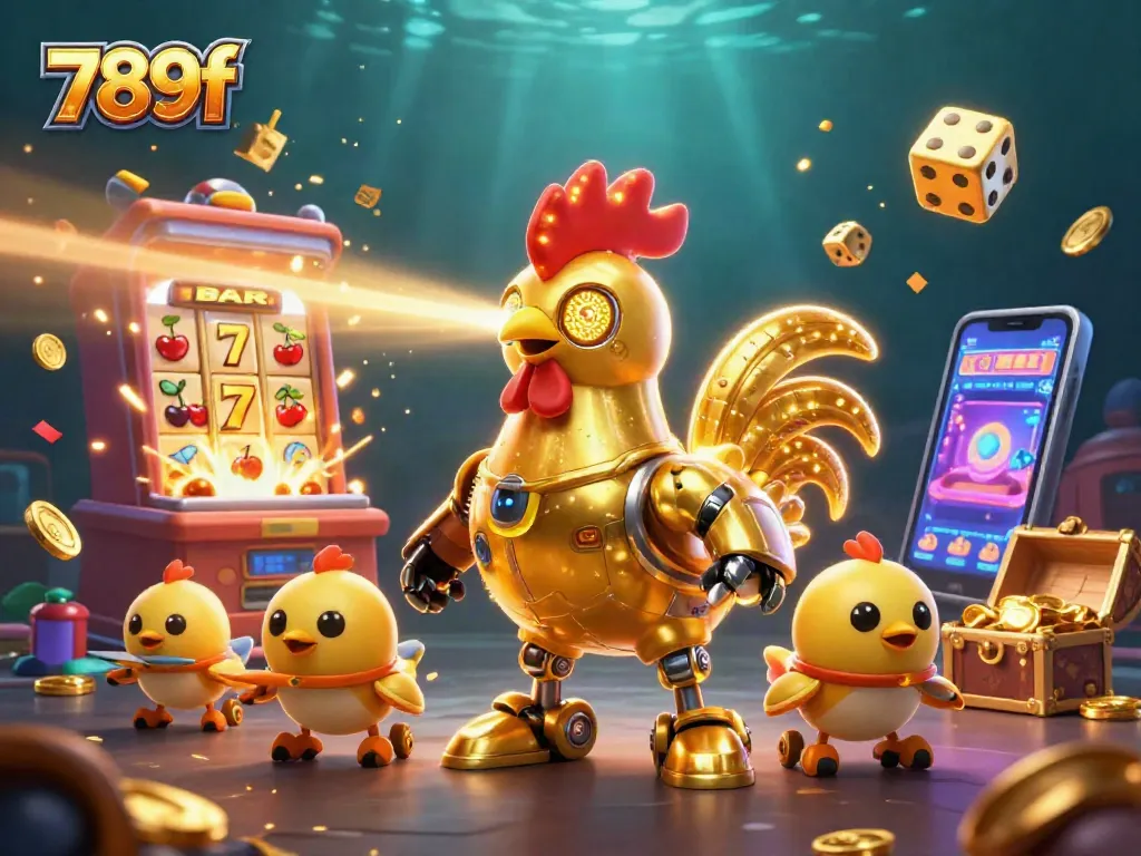 Experience thrilling wins at 789f with a vibrant 3D slot scene filled with dynamic game elements.
