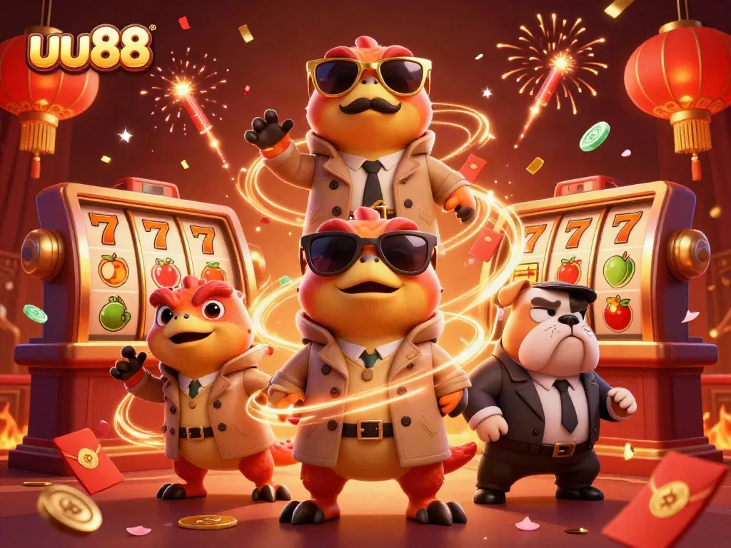 Experience ultimate fun at uu88 with dazzling slot reels and charming 3D characters.
