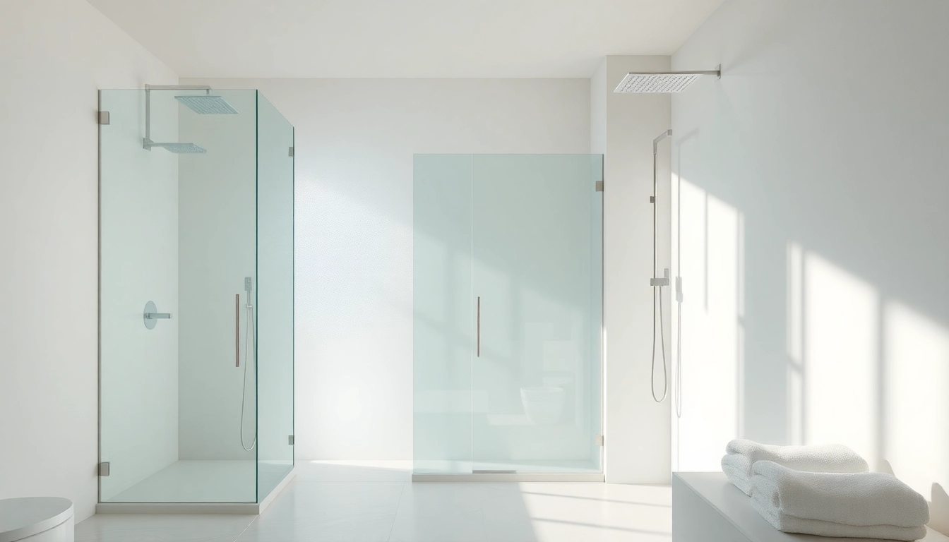 Experience elegant showers in a luxurious bathroom with sleek design features.