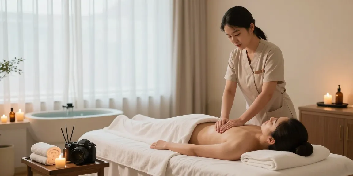 Experience a tranquil 용인출장마사지 with a soothing massage therapist in a serene spa environment.