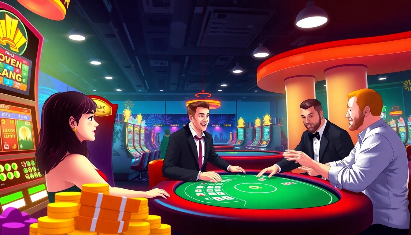 Online gaming excitement at good88.hu.net with vibrant casino atmosphere