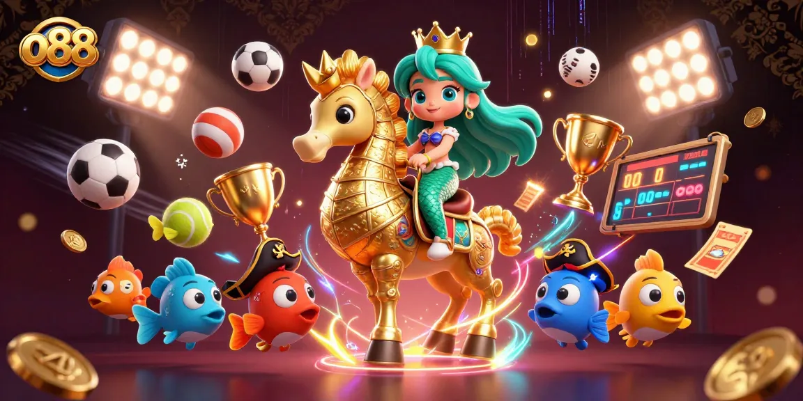 Win exciting rewards at o88 with vibrant casino-themed scenes of action and adventure.