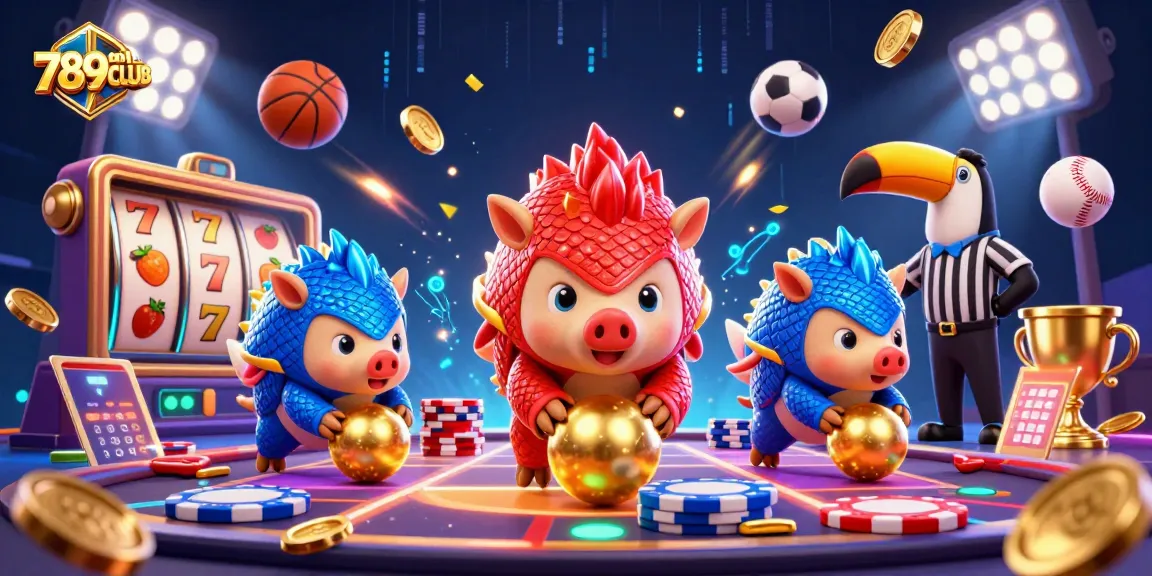 Experience thrilling gameplay at 789CLUB with dynamic online casino action featuring rival pangolins.