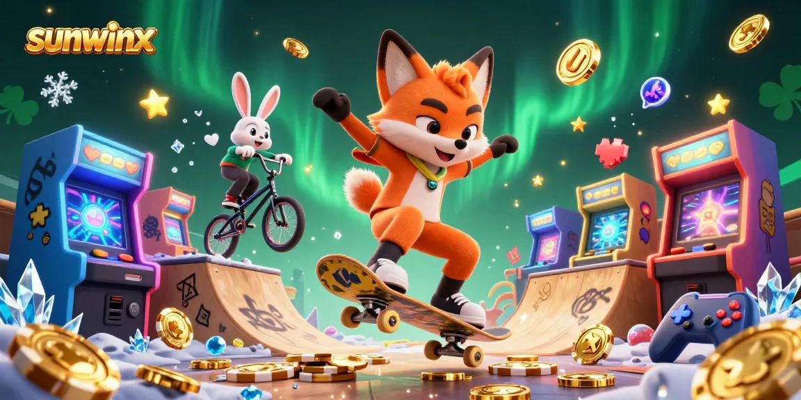 Experience the thrill of sunwinx with vibrant gameplay featuring cartoon foxes and casino elements.