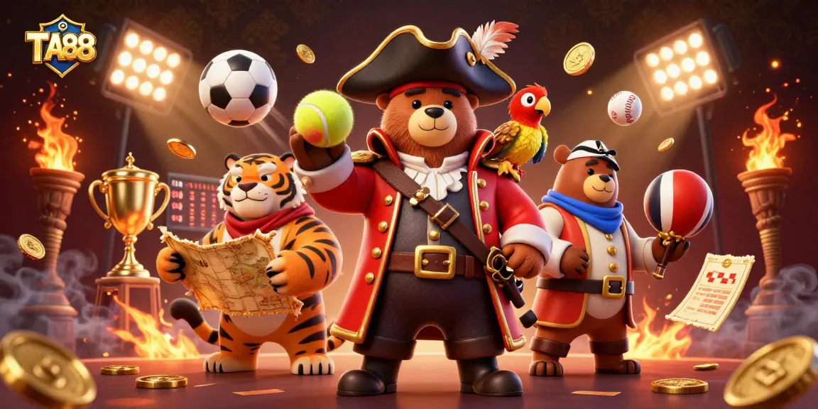 TA88 offers exciting game experiences with dynamic sports betting elements in a vibrant casino scene.